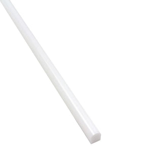 Prime Stone Pencil Liner Trim Tile White 0.4''x12'' for Tile Edges