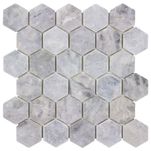 Hexagon Prime Stone Mosaic Tile Grey for bathroom and showers