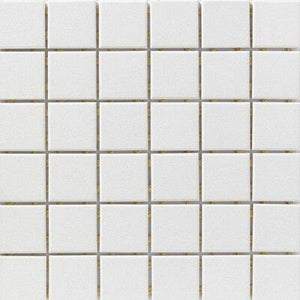 Snow White Porcelain Mosaic Tile Matte Finish 2 x 2