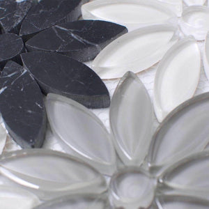 Waterjet Flower Mosaic Tile Night