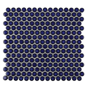 Penny Round Tile Cobalt Blue