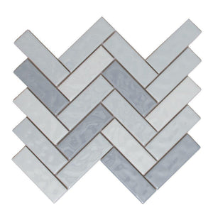 Herringbone Ceramic Wall Tile Mist