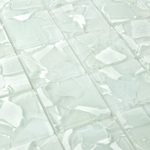 Liquid Glass Mosaic Tile Pearl 2 x 2