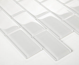 Subway Glass Tile Simplicity White 2x4