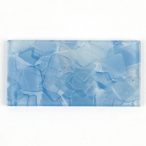 Liquid Glass Subway Tile Blue 3 x 6