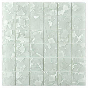 Liquid Glass Mosaic Tile Pearl 2 x 2