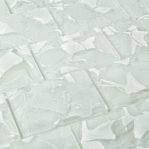 Liquid Glass Mosaic Tile Pearl 2 x 3