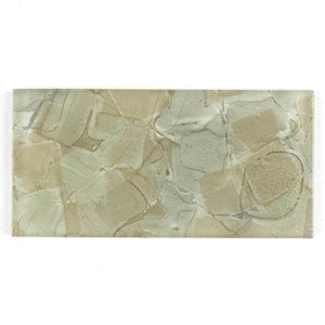 Liquid Glass Subway Tile Honey 3 x 6