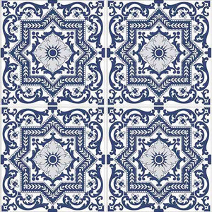 Andalusia Patterned Porcelain Tile 6x6 for backsplash, bathroom, and pool