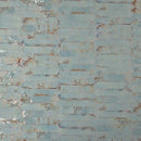 Vintage Distressed Picket Tile Rust 2x10 installed on a wall 