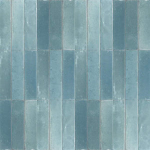 Zellij Distressed Subway Tile Aqua 2.8x11 for bathroom, shower, kitchen, and swimming pool