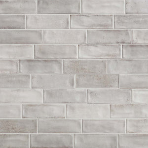 Porcelain Subway Tile Washed Bianco Matte 4x12 for shower floors, walls, bathroom, and kitchen backsplash