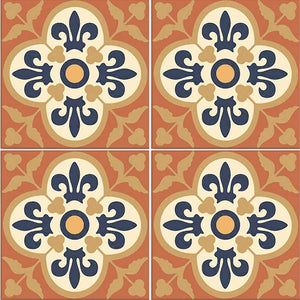 Catalonia Patterned Porcelain Tile 6x6 for backsplash, pool, and bathroom