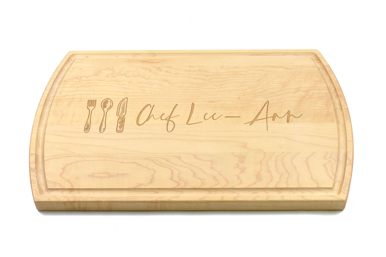 Large Canadian Made Maple Wood Cutting Board, Personalised Engraving