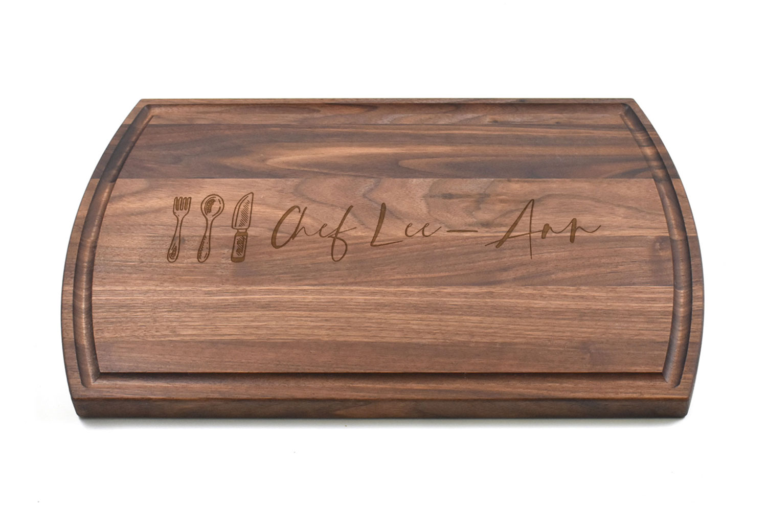 Large Canadian Made Walnut Wood Cutting Board, Personalised Engraving