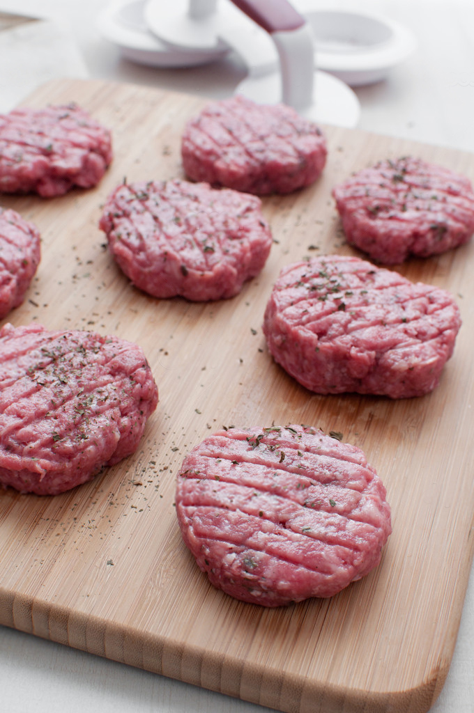 Hamburger Patty Cutting Board