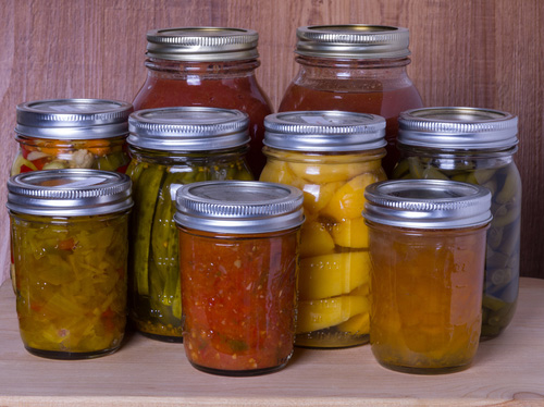 Canning Chopped Vegetable Cutting board