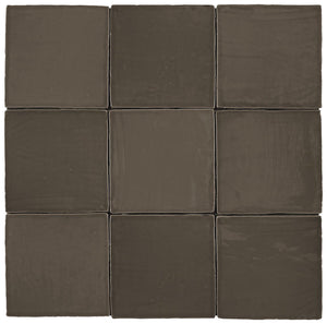 Coastal Bronze 5x5 Glazed Ceramic Tile for kitchen backsplash, bathroom, and shower walls.