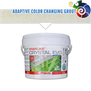 Crystal Clear Adaptive Color Grout 5.5 Lb for glass tiles and swimming pools