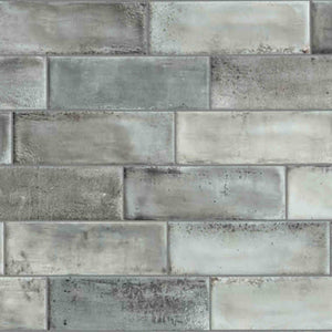 Porcelain Subway Tile Washed Grigio Matte 4x12 for shower floor, walls, bathroom, and kitchen backsplash