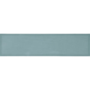 Home Antique Aqua 3x12 Ceramic Bullnose Tile to finish the edge of backsplash, bathroom, or shower wall.