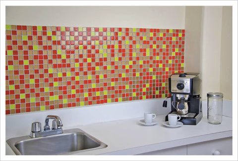 DIY Kitchen Backsplash Final Result