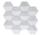 Inlay Brass Gold Hexagon Carrara Tile-Mineral Tiles