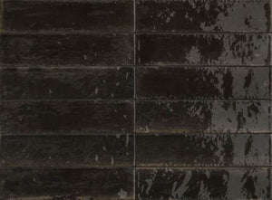 Magnolia Distressed Subway Tile Nero 2.5x9.5 for floor and walls