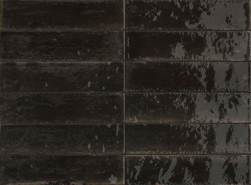 Magnolia Distressed Subway Tile Nero 2.5x9.5 for floor and walls