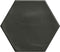 Magnolia Hex Black Matte Porcelain Tile 6x7 for floor and walls