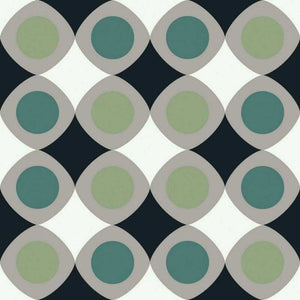 Modern Patterned Porcelain Tile Joy Mint 8x8