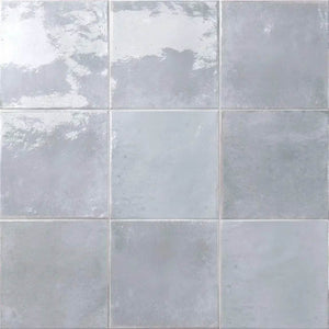 Zellij Distressed Porcelain Tile Stone 6x6 kitchen, bathroom, shower, and pool