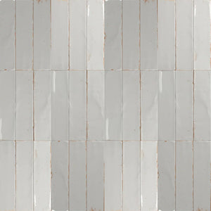 Zellij Distressed Subway Tile Cloud 2.8x11 for kitchen backsplash, bathroom, shower, and pools