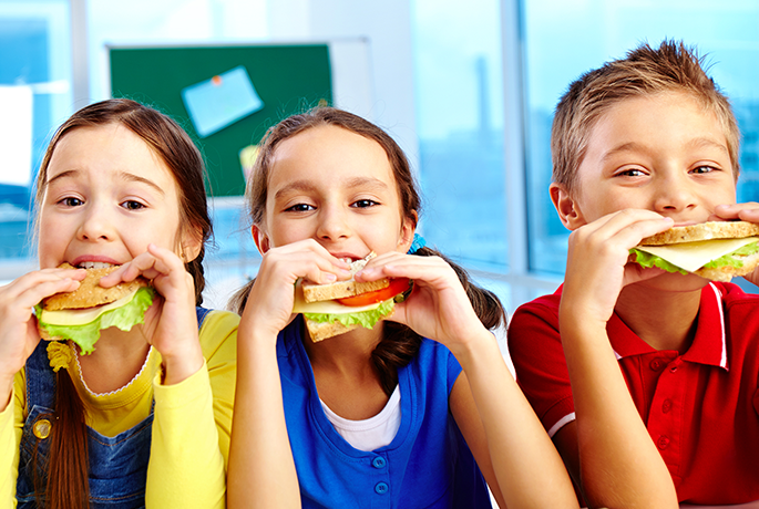 lunch kids, back to school lunch, wood cutting board